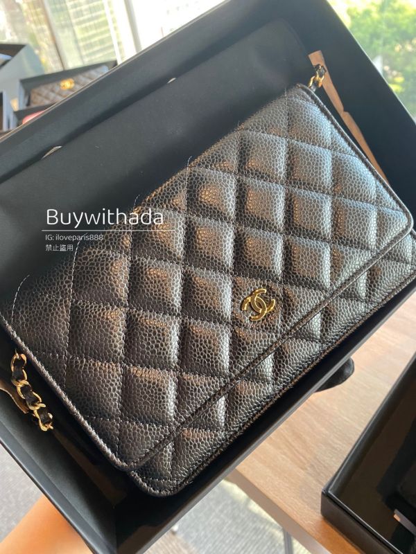 CHANEL 經典款 CF 黑荔枝金釦 WOC 現貨 buywithada,france,全球代購,歐洲,exquisite,quality goods,posh,fancy,luxurious