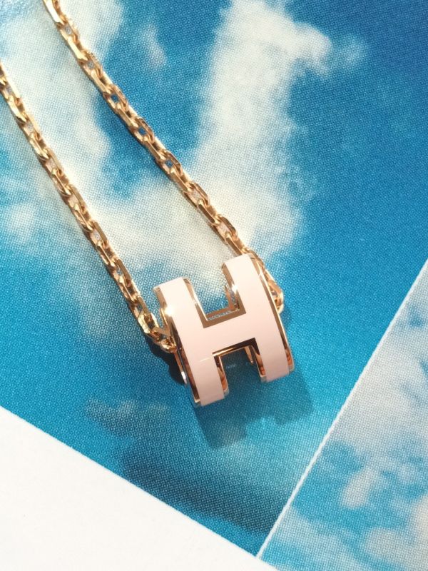 HERMES POP H MINI 粉玫瑰金 項鏈 buywithada,france,全球代購,歐洲,exquisite,quality goods,posh,fancy,luxurious