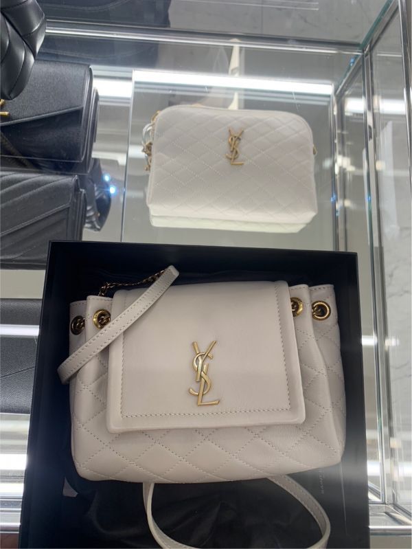 YSL NOLITA 復古白 側背包 buywithada,france,全球代購,歐洲,exquisite,quality goods,posh,fancy,luxurious