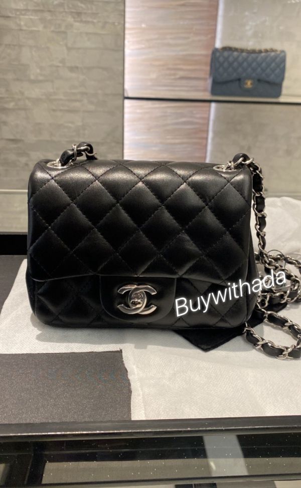 人氣款 CHANEL 黑銀方胖 全新全配 buywithada,france,全球代購,歐洲,exquisite,quality goods,posh,fancy,luxurious