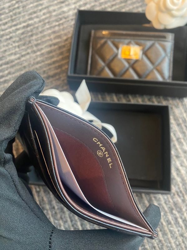 CHANEL 羊皮 黑色金釦 卡夾/名片夾 buywithada,france,全球代購,歐洲,exquisite,quality goods,posh,fancy,luxurious