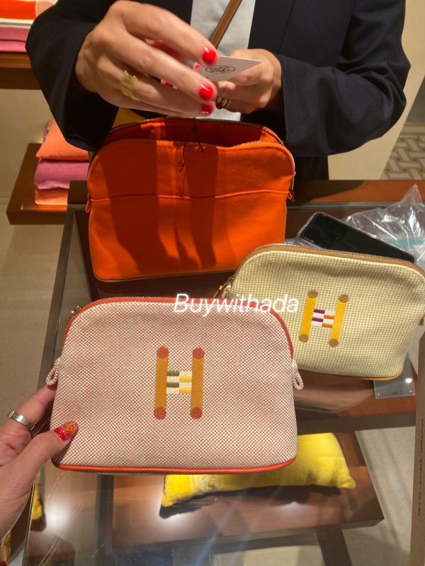HERMES 新款 BOLIDE CRAZY H MINI 化妝包/收納包 buywithada,france,全球代購,歐洲,exquisite,quality goods,posh,fancy,luxurious