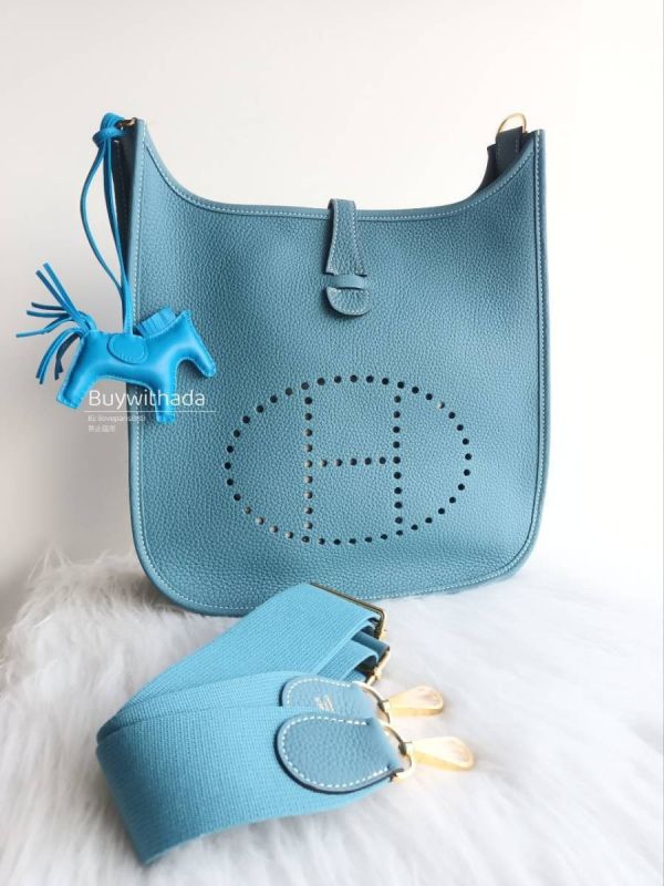 2024 HERMES EVELYNE 29 D2牛仔藍金釦 buywithada,france,全球代購,歐洲,exquisite,quality goods,posh,fancy,luxurious