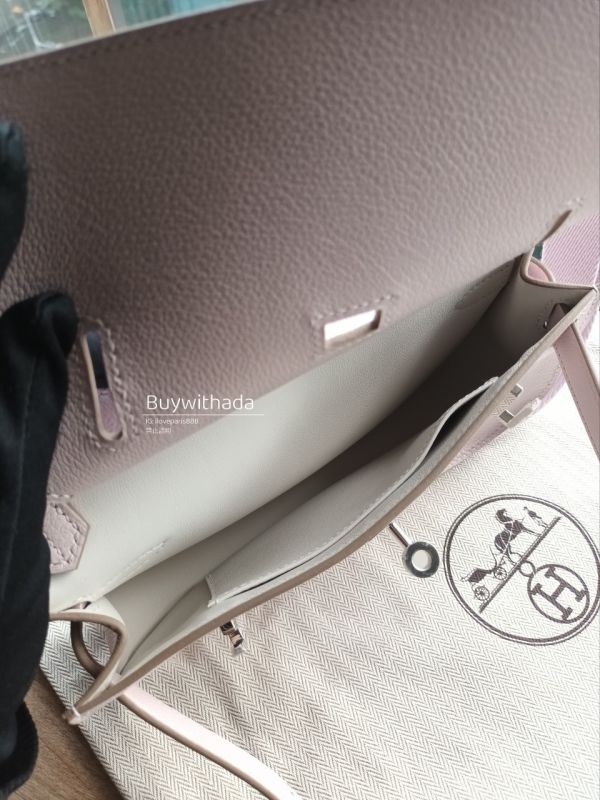 HERMES MINI JYPSIERE 迷你吉普賽 夢幻紫銀釦  現貨 