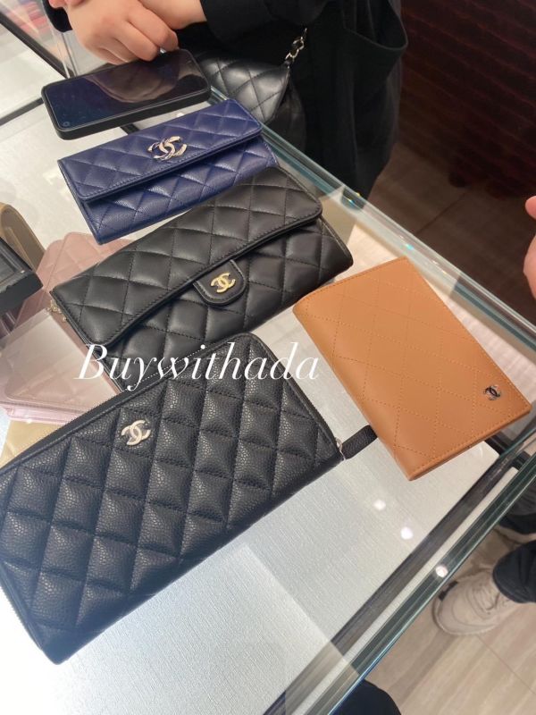 CHANEL 黑荔枝銀釦拉鍊長夾 buywithada,france,全球代購,歐洲,exquisite,quality goods,posh,fancy,luxurious