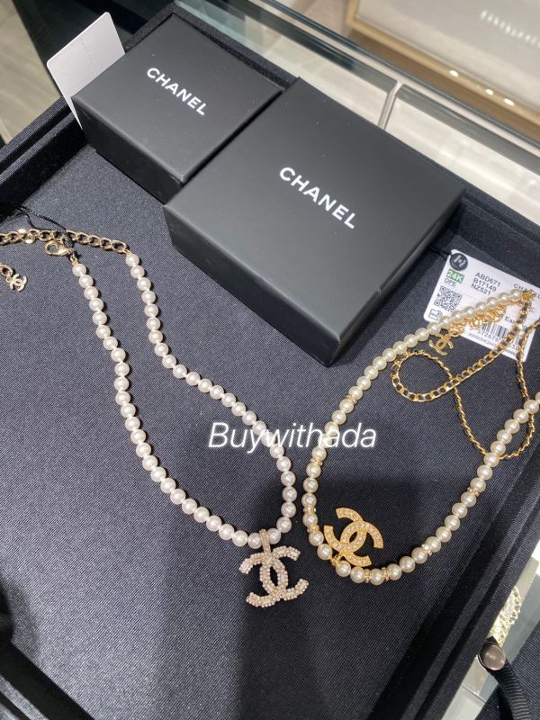 CHANEL 經典方鑽珍珠項鍊 buywithada,france,全球代購,歐洲,exquisite,quality goods,posh,fancy,luxurious