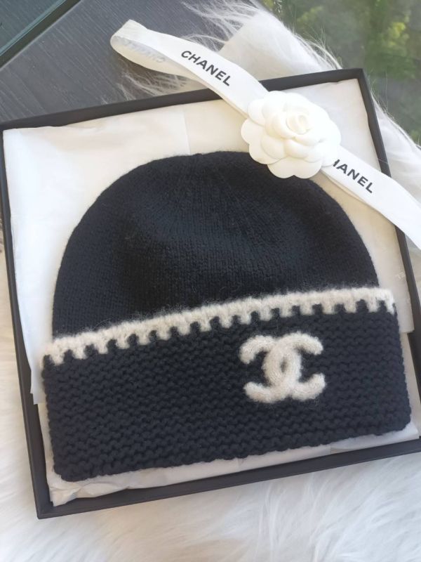 CHANEL 鋸齒紋邊毛帽 黑色 buywithada,france,全球代購,歐洲,exquisite,quality goods,posh,fancy,luxurious