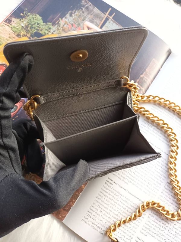 CHANEL BOY 灰色復古金釦 雙層 鏈條包/小廢包 buywithada,france,全球代購,歐洲,exquisite,quality goods,posh,fancy,luxurious