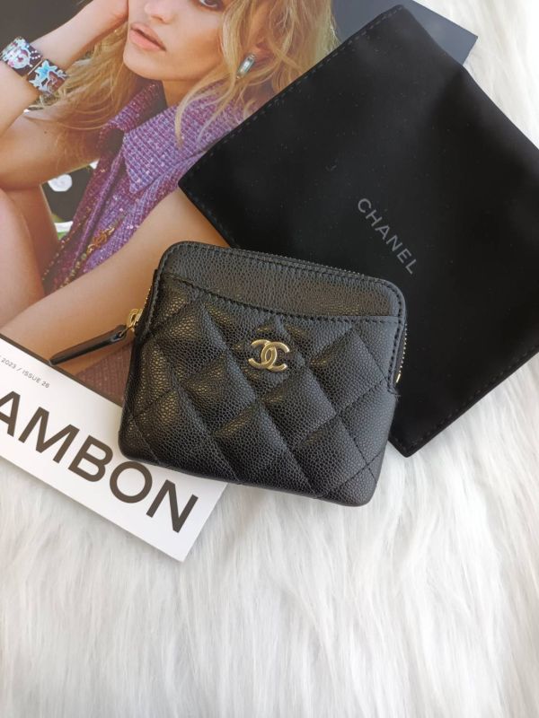 CHANEL 黑荔枝金釦 豆腐零錢卡包 buywithada,france,全球代購,歐洲,exquisite,quality goods,posh,fancy,luxurious