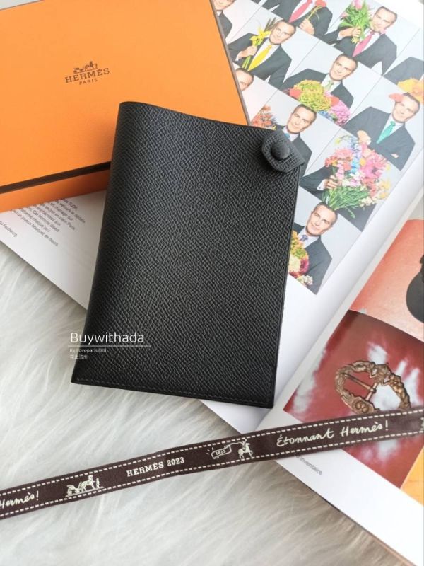 HERMES 全黑 護照夾 EPSOM buywithada,france,全球代購,歐洲,exquisite,quality goods,posh,fancy,luxurious