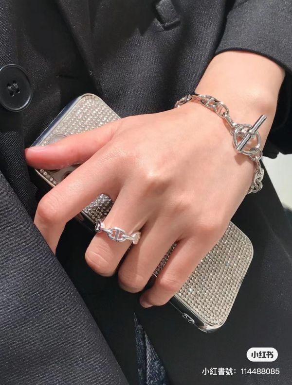 HERMES 925 純銀豬鼻戒 buywithada,代購,精品
