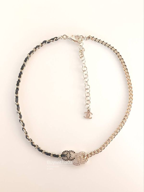 CHANEL 23 半皮穿金屬鏈頸鏈 CHOCKER buywithada,france,全球代購,歐洲,exquisite,quality goods,posh,fancy,luxurious