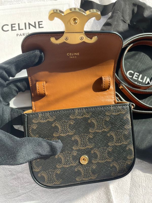 CELINE迷你老花凱旋門包  台灣售價43000 buywithada,代購,精品,廢包