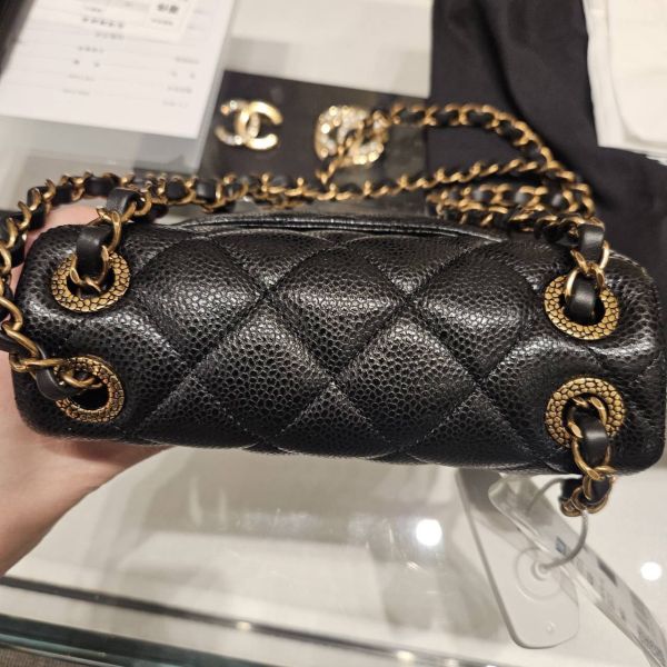 CHANEL 24B 黑荔枝皮方胖 4孔鏈條包 buywithada,france,全球代購,歐洲,exquisite,quality goods,posh,fancy,luxurious