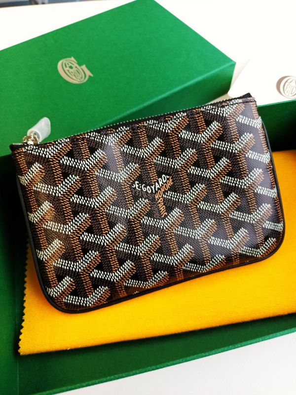 GOYARD 黑色一字拉鍊小包 buywithada,france,全球代購,歐洲,exquisite,quality goods,posh,fancy,luxurious