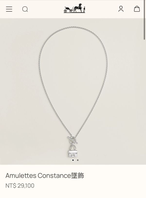 HERMES  康康 純銀飾項鍊 buywithada,france,全球代購,歐洲,exquisite,quality goods,posh,fancy,luxurious