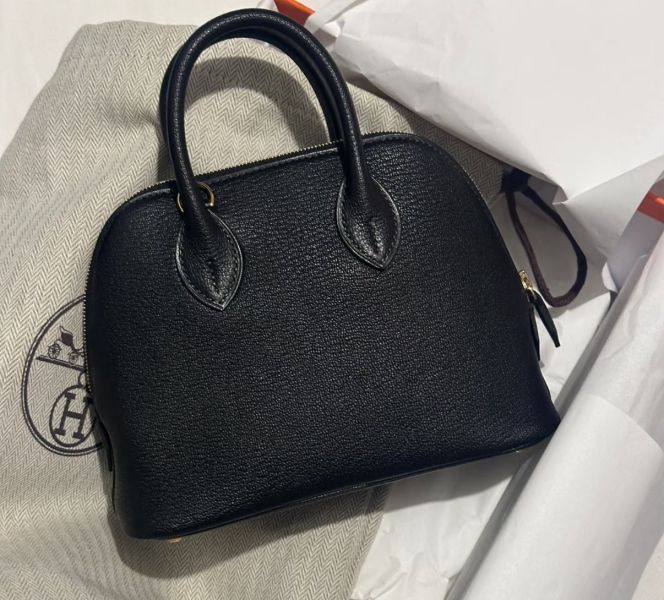 Hermes Mini bolide 黑金山羊皮 buywithada,france,全球代購,歐洲,exquisite,quality goods,posh,fancy,luxurious