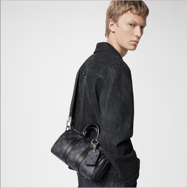 LV Keepall Bandoulière 25 黑色老花 buywithada,france,全球代購,歐洲,exquisite,quality goods,posh,fancy,luxurious