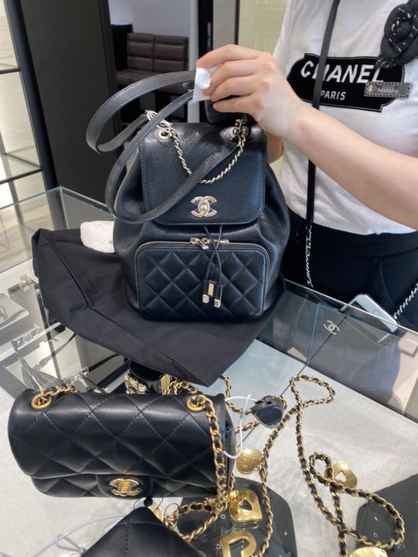CHANEL VIE BACKPACK 黑色背包 精品代購, 歐洲, 時尚, buywithada