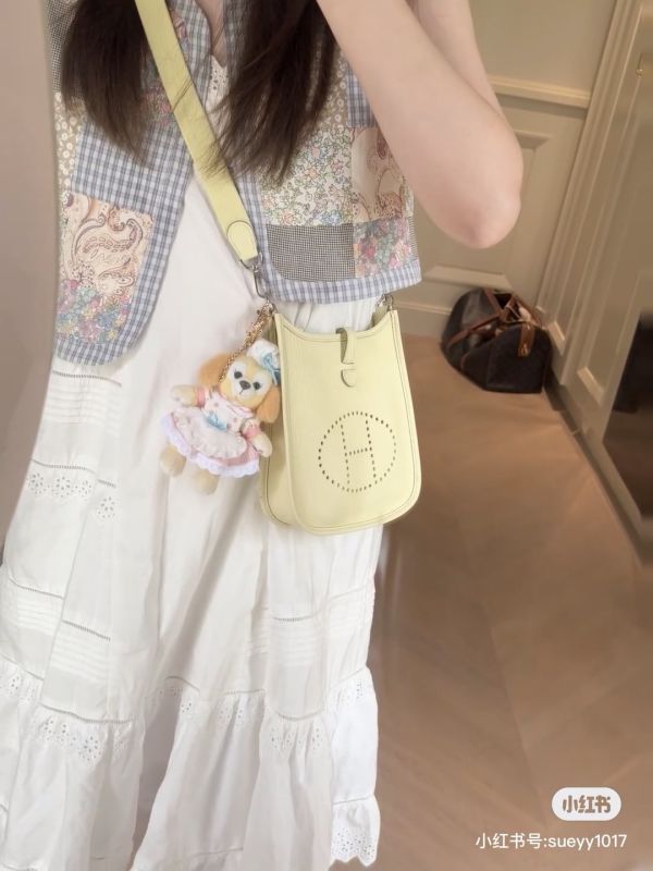 Hermes Evelyne mini 米爾頓黃銀釦 buywithada,france,全球代購,歐洲,exquisite,quality goods,posh,fancy,luxurious
