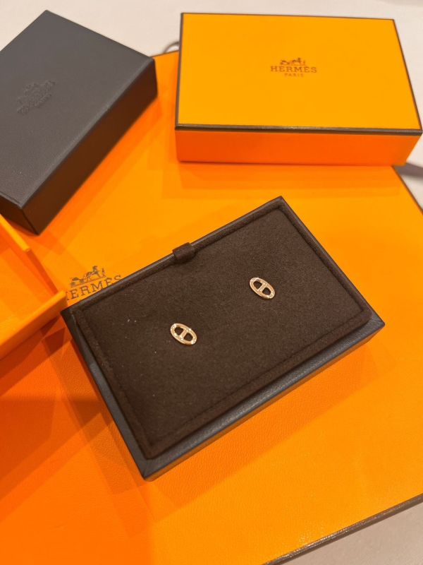 HERMES 玫瑰金豬鼻耳環 buywithada,france,全球代購,歐洲,exquisite,quality goods,posh,fancy,luxurious