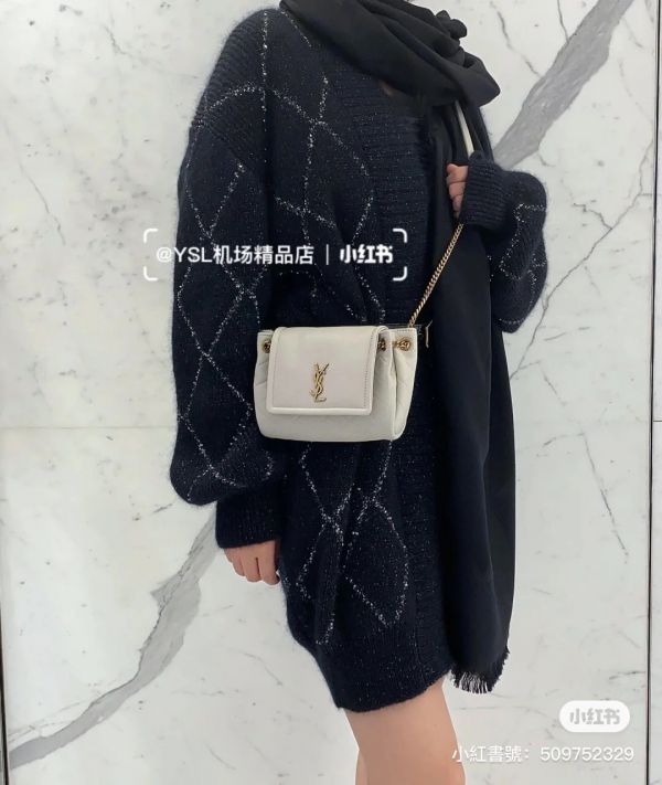 YSL NOLITA 復古白 側背包 buywithada,france,全球代購,歐洲,exquisite,quality goods,posh,fancy,luxurious