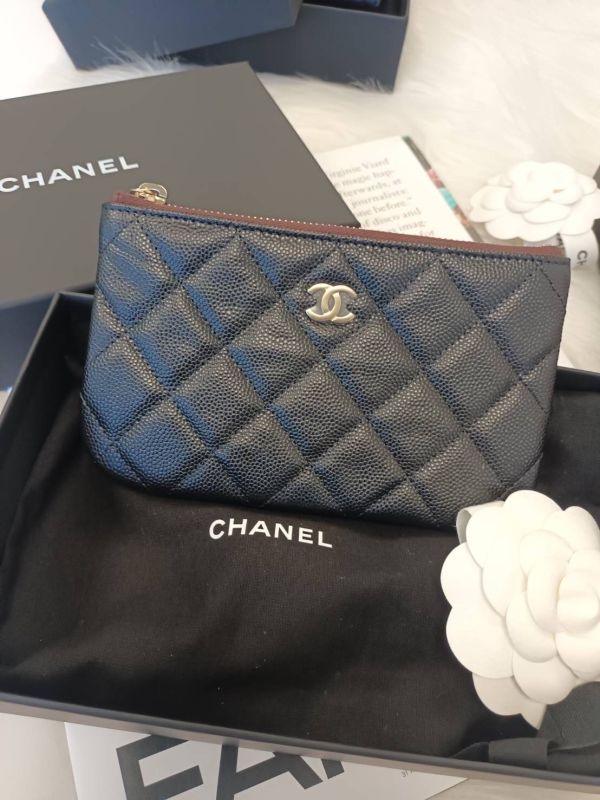 CHANEL CF 黑金 荔枝皮 一字拉鍊錢包/卡包 buywithada,france,全球代購,歐洲,exquisite,quality goods,posh,fancy,luxurious