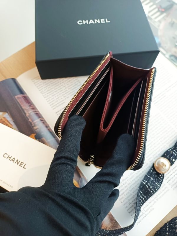 CHANEL 大L拉鍊卡包 黑荔枝金釦 buywithada,france,全球代購,歐洲,exquisite,quality goods,posh,fancy,luxurious
