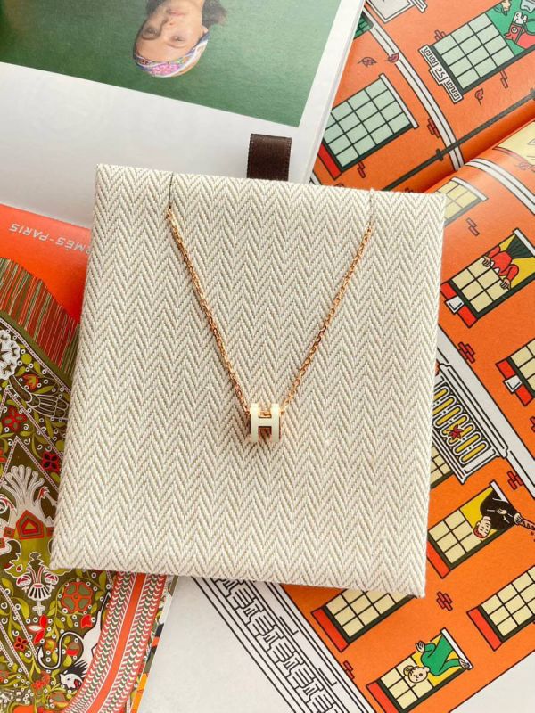 HERMES POP H MINI 項鏈 白金 buywithada,france,全球代購,歐洲,exquisite,quality goods,posh,fancy,luxurious