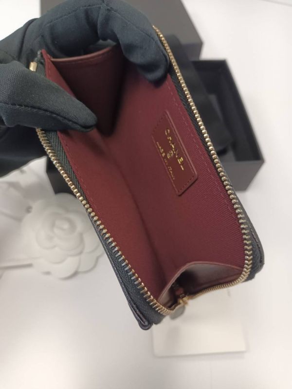 CHANEL 新款L拉鍊零錢卡包 黑荔枝金釦 buywithada,france,全球代購,歐洲,exquisite,quality goods,posh,fancy,luxurious
