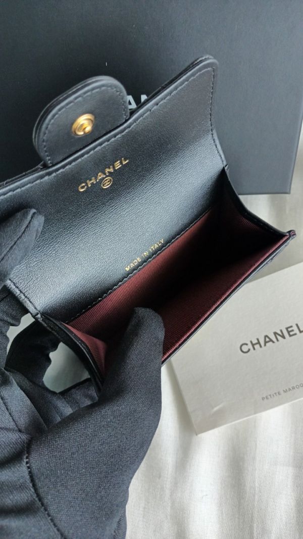 CHANEL CF 單層卡包 羊皮 黑色 金釦 buywithada,france,全球代購,歐洲,exquisite,quality goods,posh,fancy,luxurious