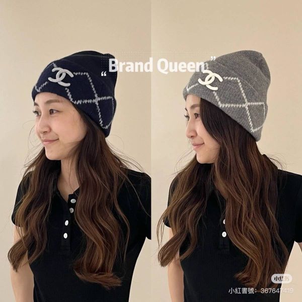 CHANEL 菱格紋CC毛帽 灰色 buywithada,france,全球代購,歐洲,exquisite,quality goods,posh,fancy,luxurious