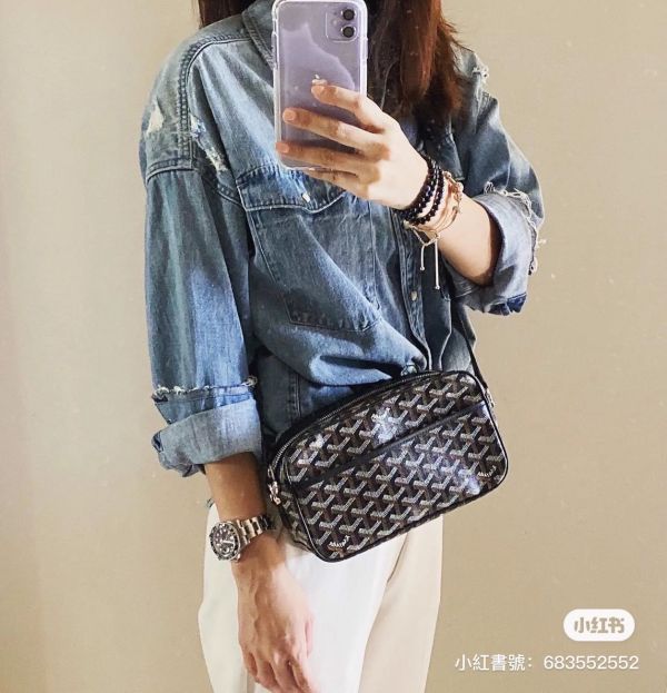 台灣現貨 GOYARD 爆款 CAPE VERT PM 黑色相機包 buywithada,france,全球代購,歐洲,exquisite,quality goods,posh,fancy,luxurious