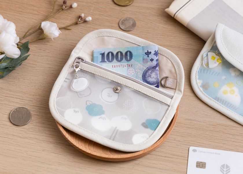 【小籠包花花-花芷零錢包】卡片收納 / 小物包 