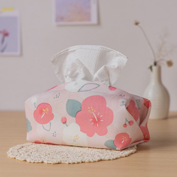 【朱槿-衛生紙套】桌上型 / 版型硬挺 Tissue cover 原創印花,禮物,生日禮物,家飾,裝飾,居家,佈置,朱槿,衛生紙套,交換禮物
