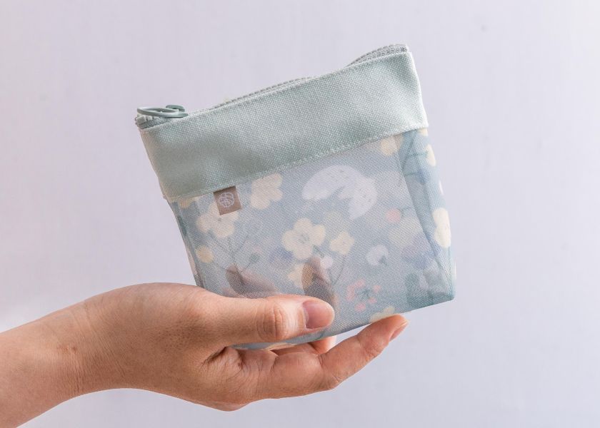 【抹茶冬之嵐-花芷收納包-小】大容量 / 收納包 交換禮物,出遊,包袋,化妝包,大容量,收納包,旅行,生日禮物,禮物