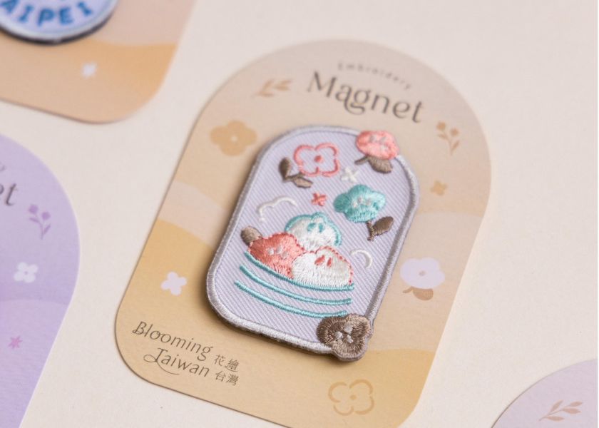 【小籠包花花-花繪磁鐵】冰箱貼 / 磁鐵 可愛,台灣特色,療癒小物,磁鐵,
磁鐵冰箱貼,禮品,紀念品,設計,
辦公室小物,送禮