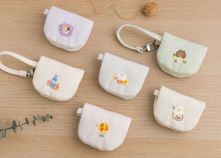 【珍奶花花-花伴小掛包】生活配件 / 小鏡子 刺繡,化妝鏡,可愛,吊飾,天燈,小鏡子,療癒,
送禮,配件,隨身鏡