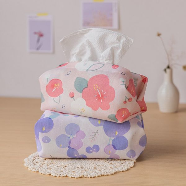 【朱槿-衛生紙套】桌上型 / 版型硬挺 Tissue cover 原創印花,禮物,生日禮物,家飾,裝飾,居家,佈置,朱槿,衛生紙套,交換禮物