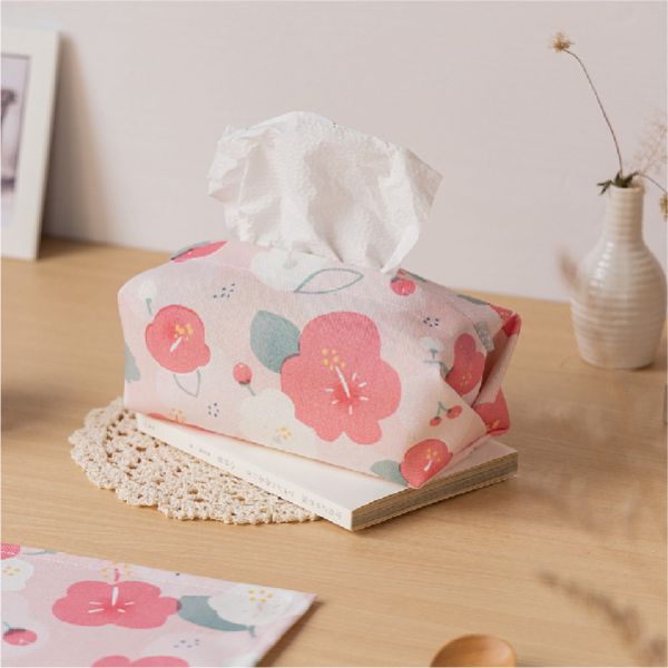 【朱槿-衛生紙套】桌上型 / 版型硬挺 Tissue cover 原創印花,禮物,生日禮物,家飾,裝飾,居家,佈置,朱槿,衛生紙套,交換禮物