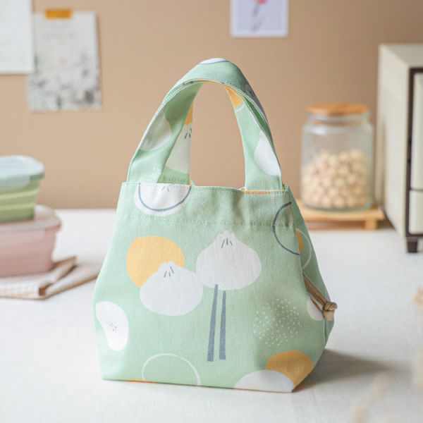 【小籠包-多變手提袋】束口包 / 小托特包 / 便當袋 Variable tote bag 購物袋,外出袋,原創印花,小籠包,禮物,聖誕禮物,生日禮物,交換禮物,手提袋,便當袋
