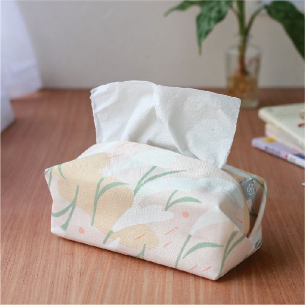 【芒花-豆粉-衛生紙套】桌上型 / 版型硬挺 Tissue cover 原創印花,禮物,生日禮物,家飾,裝飾,居家,佈置,芒草,衛生紙套,交換禮物