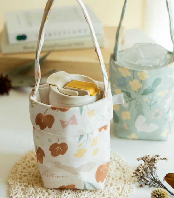 【秋之詩-飲料袋】環保提袋 / 小物袋 Beverage bag 原創印花,秋之詩,禮物,生日禮物,外出袋,飲料袋,手提袋,環保,小物袋