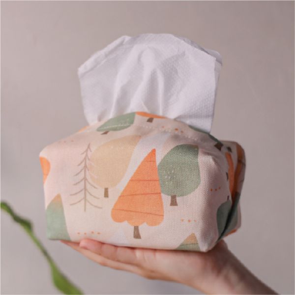 【落羽松-小衛生紙套】 桌上型 / 可車用 Tissue cover 原創印花,禮物,生日禮物,家飾,裝飾,居家,佈置,落羽松,衛生紙套,小衛生紙套