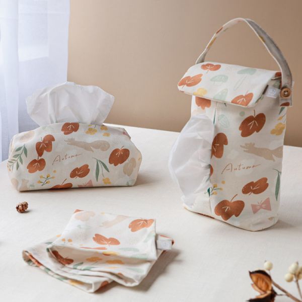 【秋之詩-掛式衛生紙套】吊掛可拆 / 車用 / 露營 Hanging Tissue Cover 原創印花,禮物,生日禮物,家飾,裝飾,居家,佈置,秋之詩,衛生紙套,交換禮物