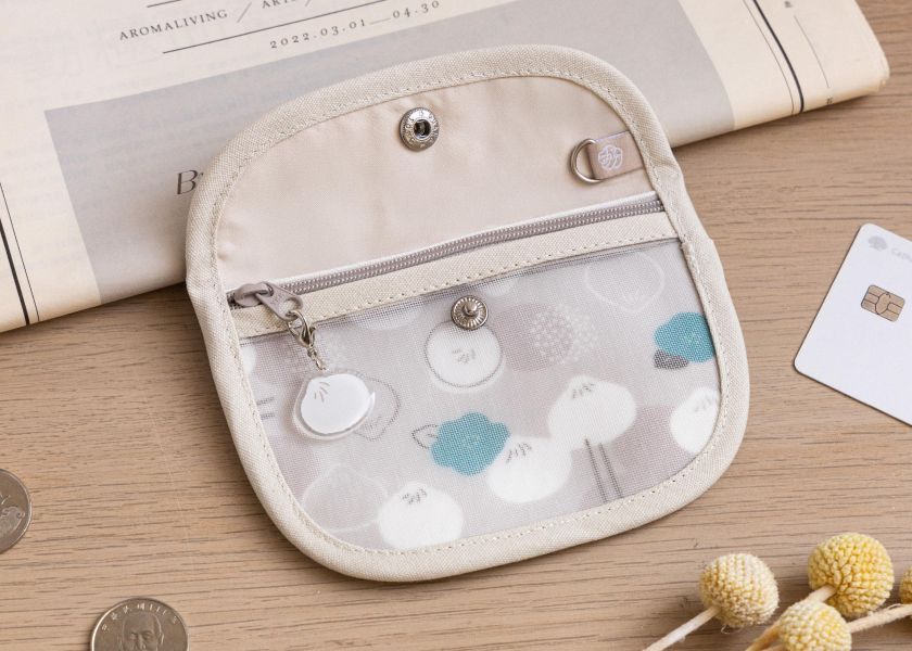 【小籠包花花-花芷零錢包】卡片收納 / 小物包 