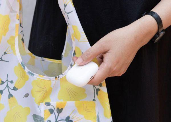 【花鹿踏春-優雅寬底購物袋】環保提袋 / 可摺疊收納 Elegant Wide-Bottom Shopping Bag 購物袋,外出袋,原創印花,牽牛花,禮物,聖誕禮物,生日禮物,交換禮物