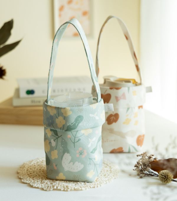 【抹茶冬之嵐-飲料袋】環保提袋 / 小物袋 Beverage bag 原創印花,冬之嵐,禮物,生日禮物,外出袋,飲料袋,手提袋,環保,小物袋