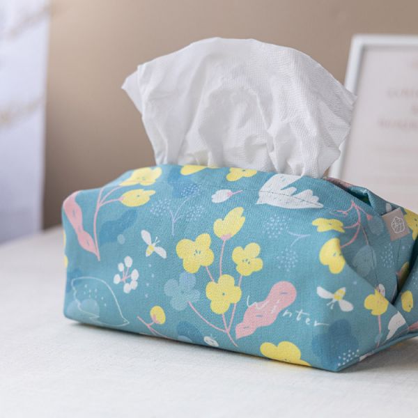 【靛青藍冬之嵐-衛生紙套】桌上型 / 版型硬挺 Tissue cover 原創印花,禮物,生日禮物,家飾,裝飾,居家,佈置,冬之嵐,衛生紙套,交換禮物