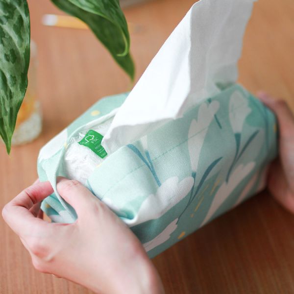 【芒花-湖藍-衛生紙套】桌上型 / 版型硬挺 Tissue cover 原創印花,禮物,生日禮物,家飾,裝飾,居家,佈置,芒草,衛生紙套,交換禮物